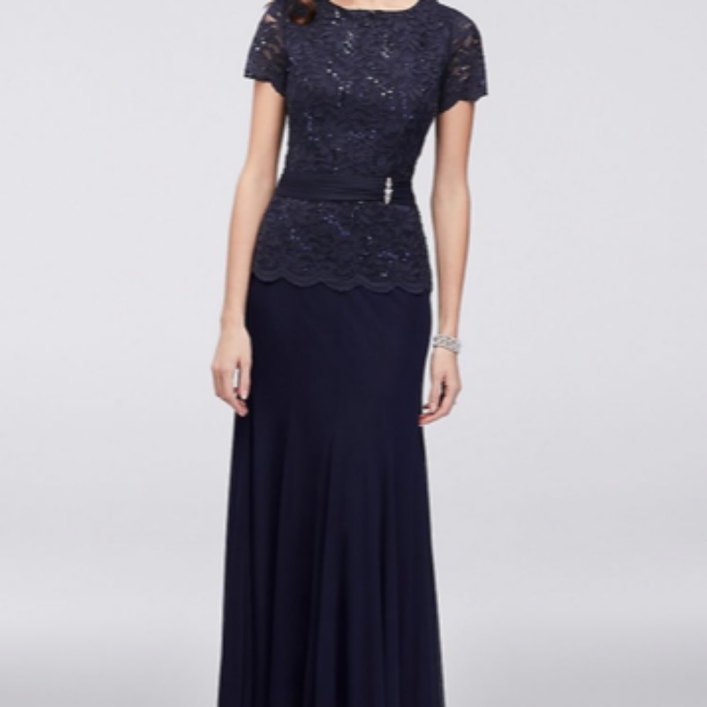 NWT navy mother of the bride dress sz 12
